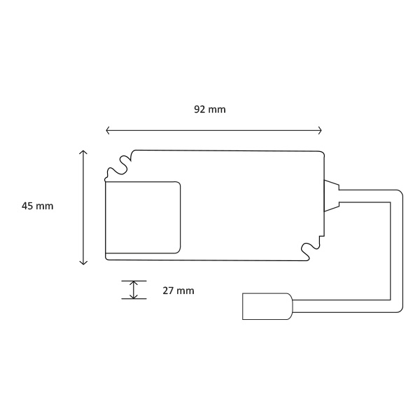Miniatuur van INTERLight inbouwspot set kantelbaar dimbaar rond zwart 8W 640lm 2700K incl. driver Ø82mm - zaagmaat Ø63mm IP44 (IL-DCM8K27B3P)