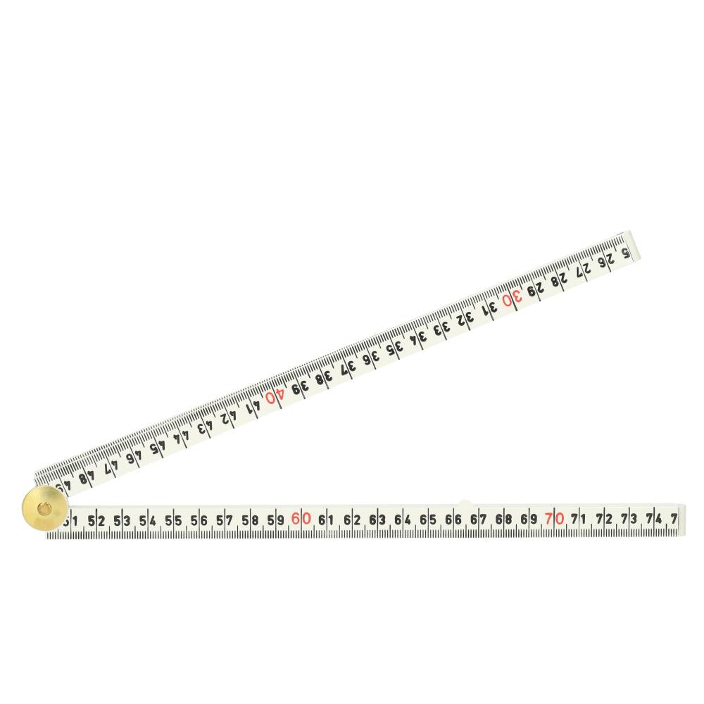 Miniatuur van Hultafors timmermansduimstok ABS G 59 1m wit 4-delig (201004)