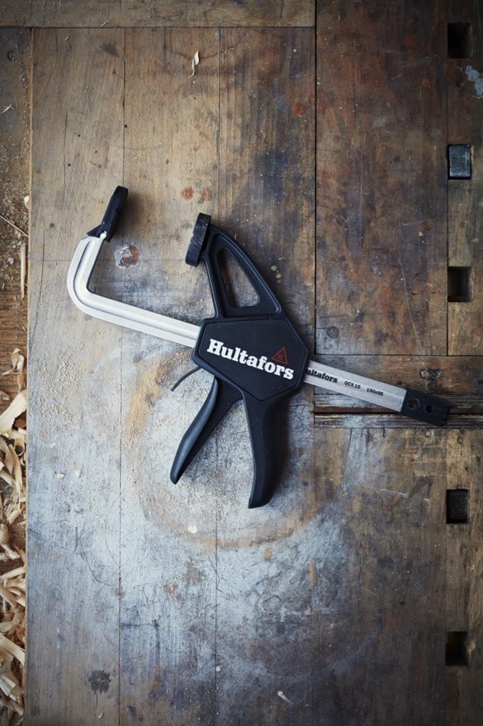 Miniatuur van Hultafors eenhands lijmklem met snelspanner gesmeed QCX 45 zwart 450mm/95mm (521453)