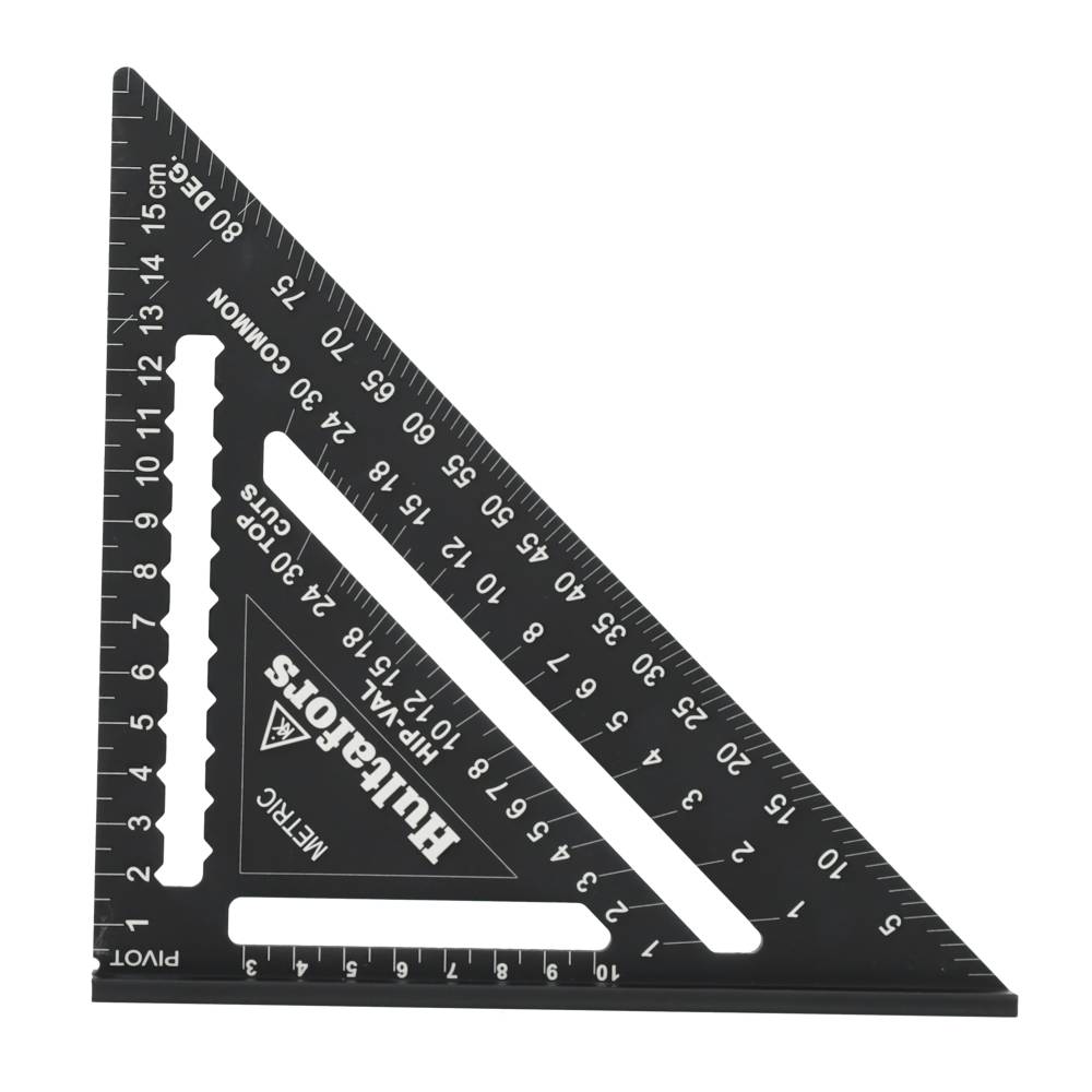 Miniatuur van Hultafors rafter speed square MEDIUM 0-90 graden lemmetlengte 180mm (257010)