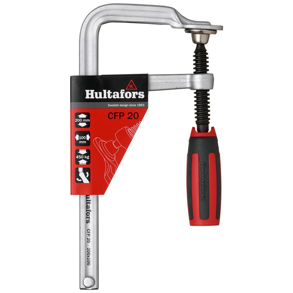 Miniatuur van Hultafors lijmklem gesmeed CFP 25 met zwenkbaar handvat 200mm/100mm (522203)