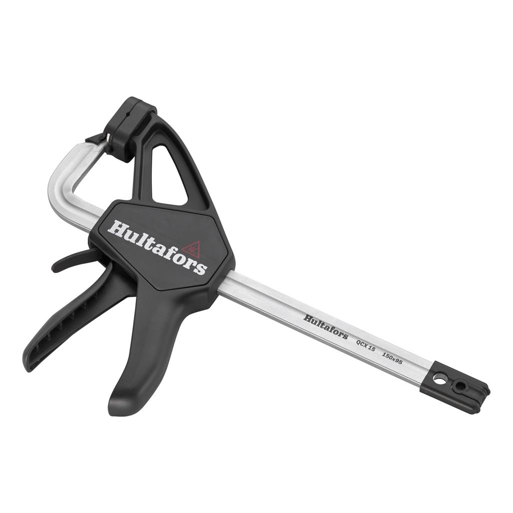 Miniatuur van Hultafors eenhands lijmklem met snelspanner gesmeed QCX 15 zwart 150mm/95mm (521153)