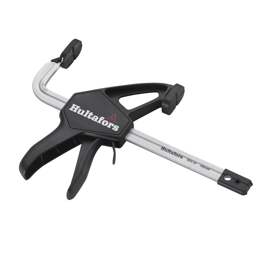 Miniatuur van Hultafors eenhands lijmklem met snelspanner gesmeed QCX 15 zwart 150mm/95mm (521153)