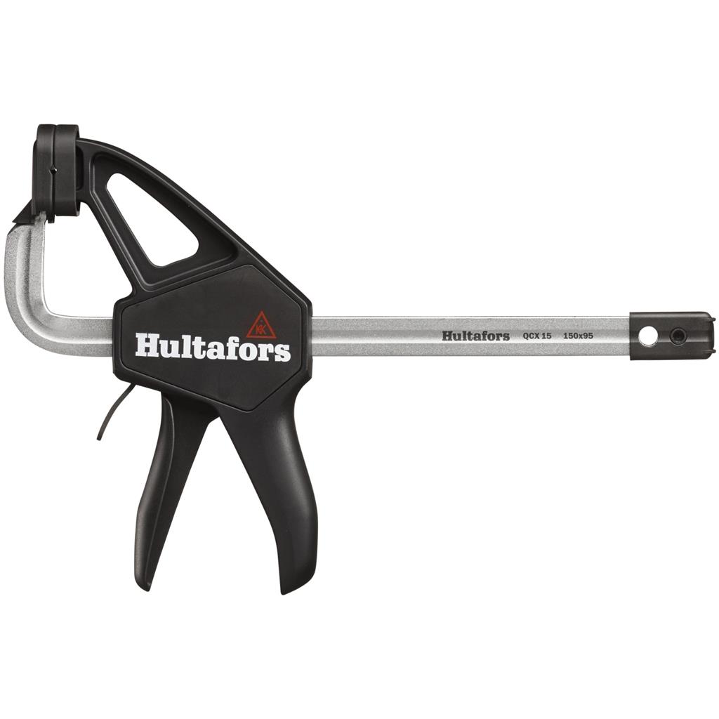 Miniatuur van Hultafors eenhands lijmklem met snelspanner gesmeed QCX 15 zwart 150mm/95mm (521153)