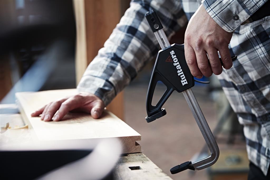 Miniatuur van Hultafors eenhands lijmklem met snelspanner gesmeed QCX 15 zwart 150mm/95mm (521153)