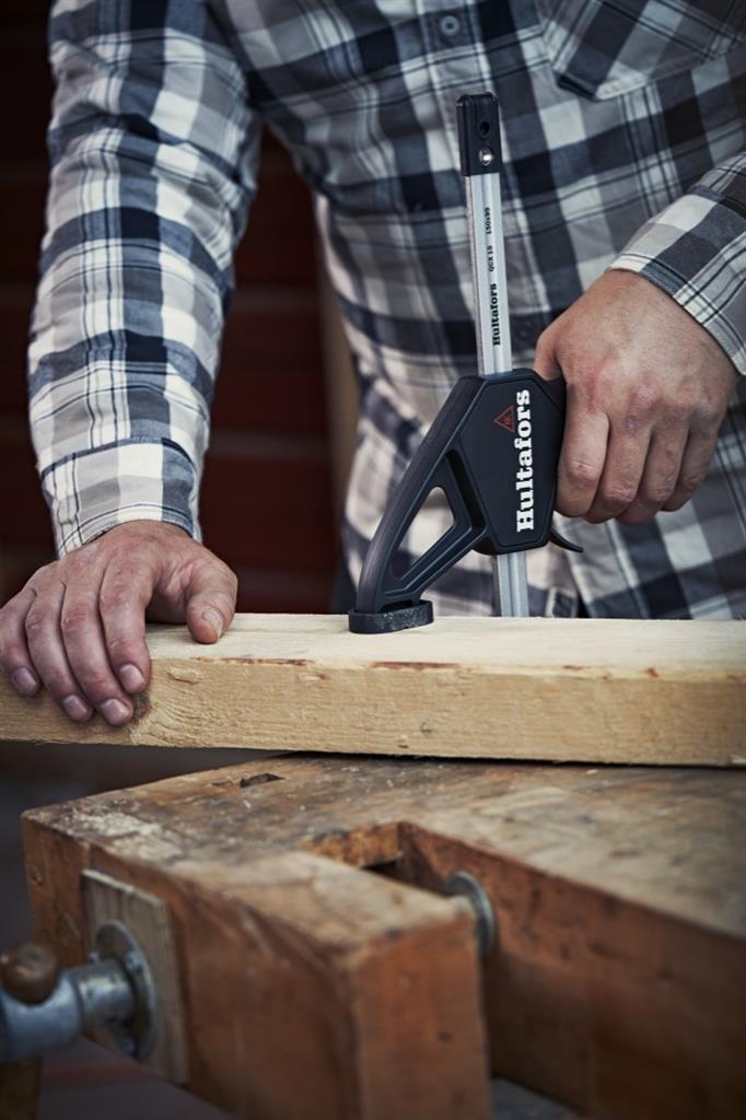 Miniatuur van Hultafors eenhands lijmklem met snelspanner gesmeed QCX 15 zwart 150mm/95mm (521153)