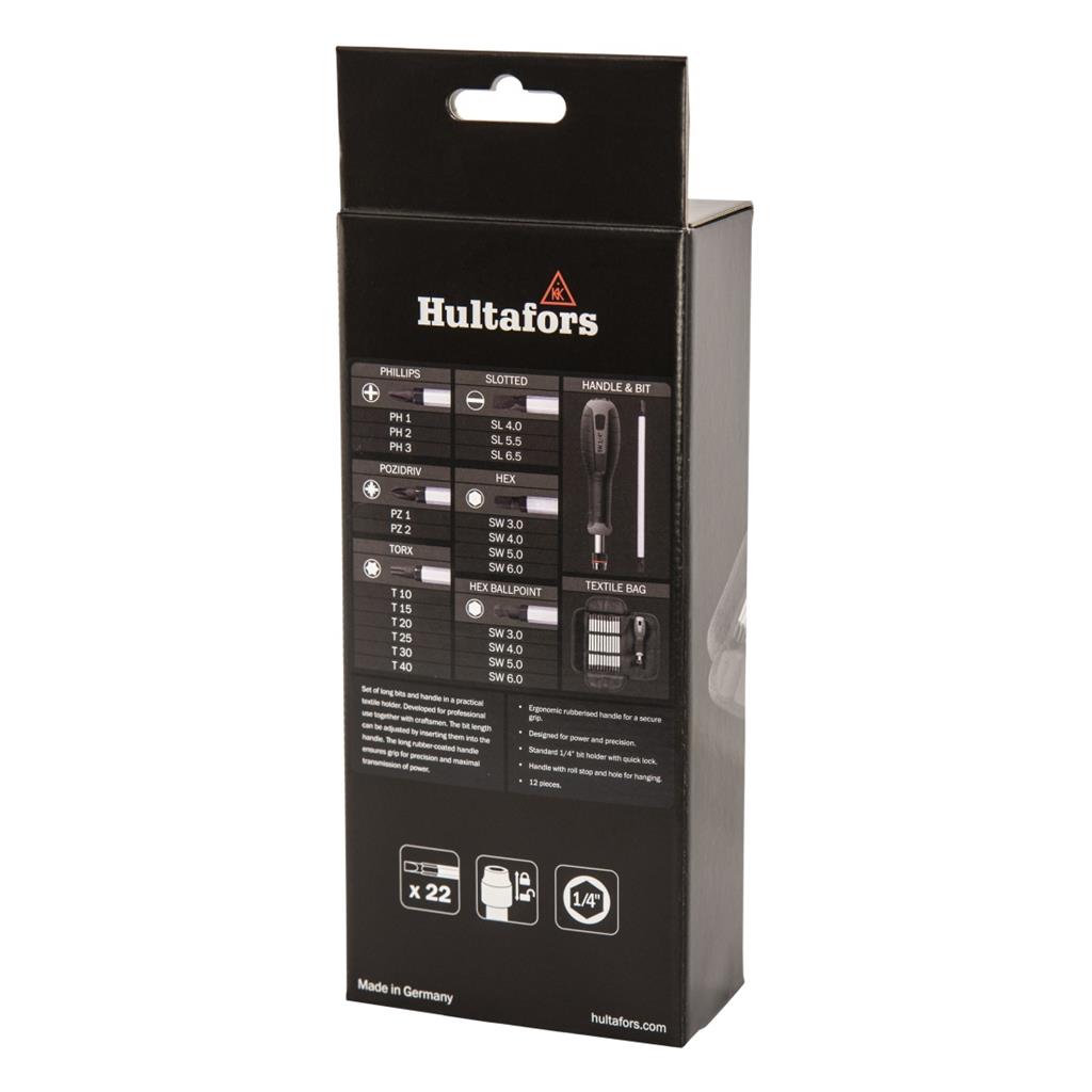 Miniatuur van Hultafors bithouderset lange bits (in etui) (444515)