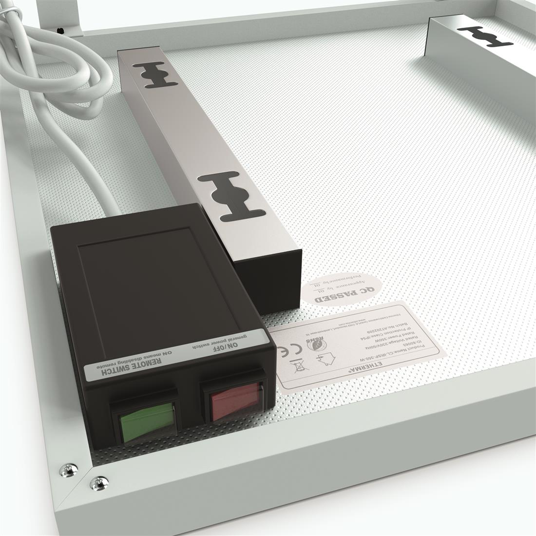 Miniatuur van ETHERMA verplaatsbaar infraroodpaneel 60x60cm met standaard en afstandsbediening - 350W (60068)