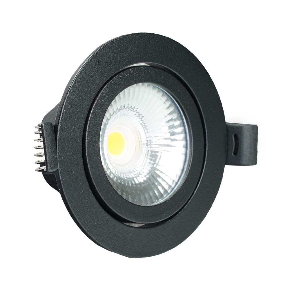 Miniatuur van LED Republic waterdichte inbouwspot rond zwart 5W 450lm 2000K-3000K DTW incl. driver IP65 zaagmaat Ø75mm - diameter 85mm