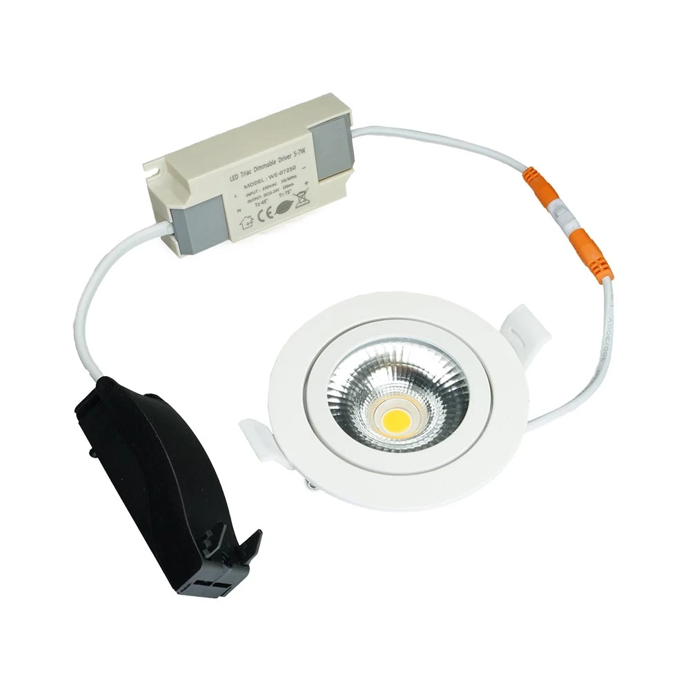 Miniatuur van LED Republic waterdichte inbouwspot rond wit 5W 450lm 2000K-3000K DTW incl. driver IP65 zaagmaat Ø75mm - diameter 85mm