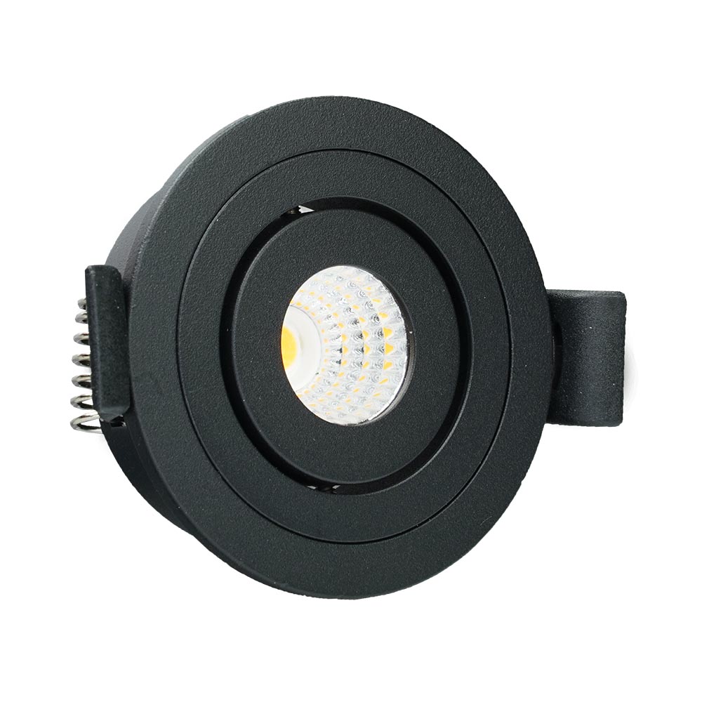 Miniatuur van LED Republic waterdichte inbouwspot klein zwart 4W 280lm 2700K IP44 zaagmaat Ø53mm - diameter 61