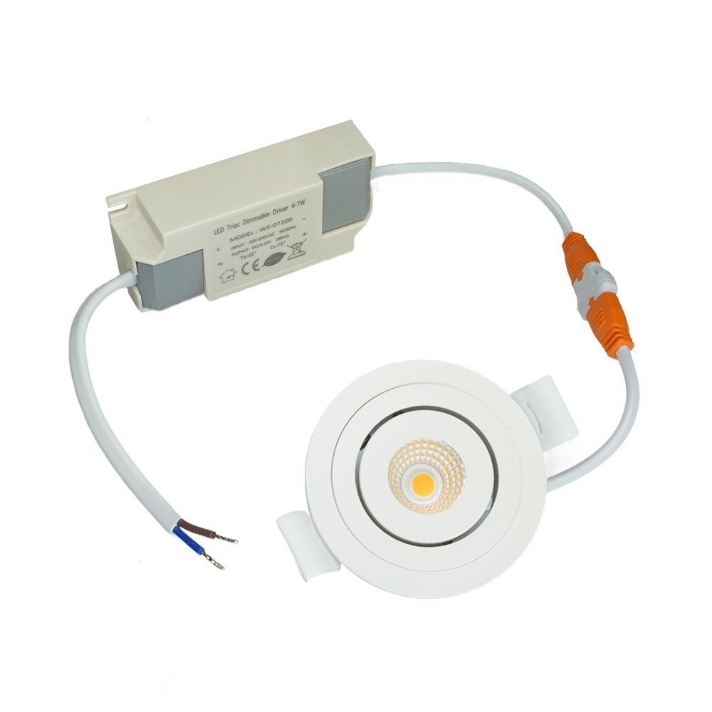 Miniatuur van LED Republic waterdichte inbouwspot klein wit 4W 280lm 2700K IP44 zaagmaat Ø53mm - diameter 61