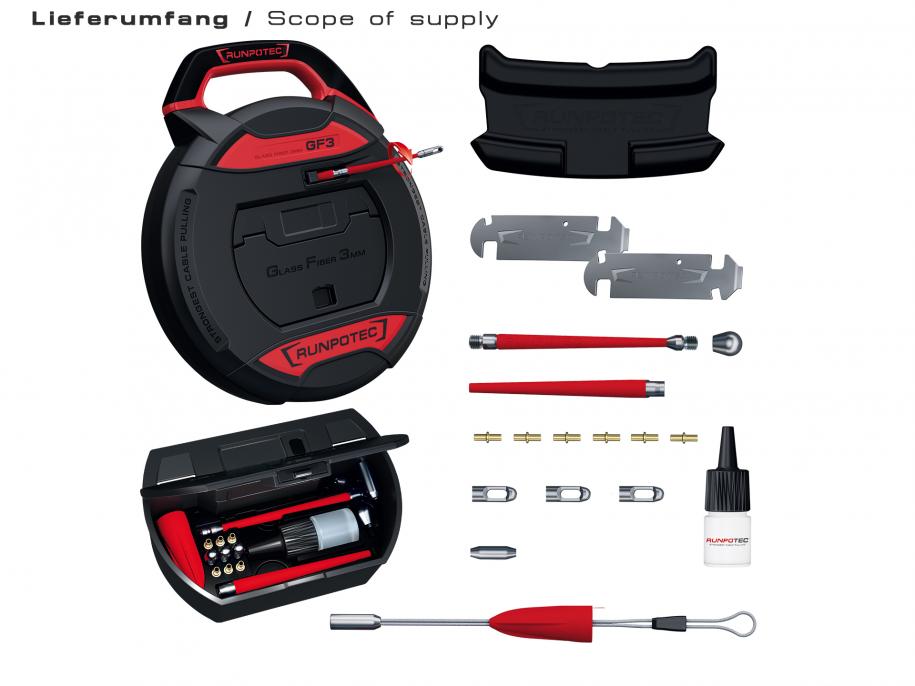 Miniatuur van Runpotec GF3 glasvezeltrekveer zonder lengtemeter Ø 3mm 50m (10198)
