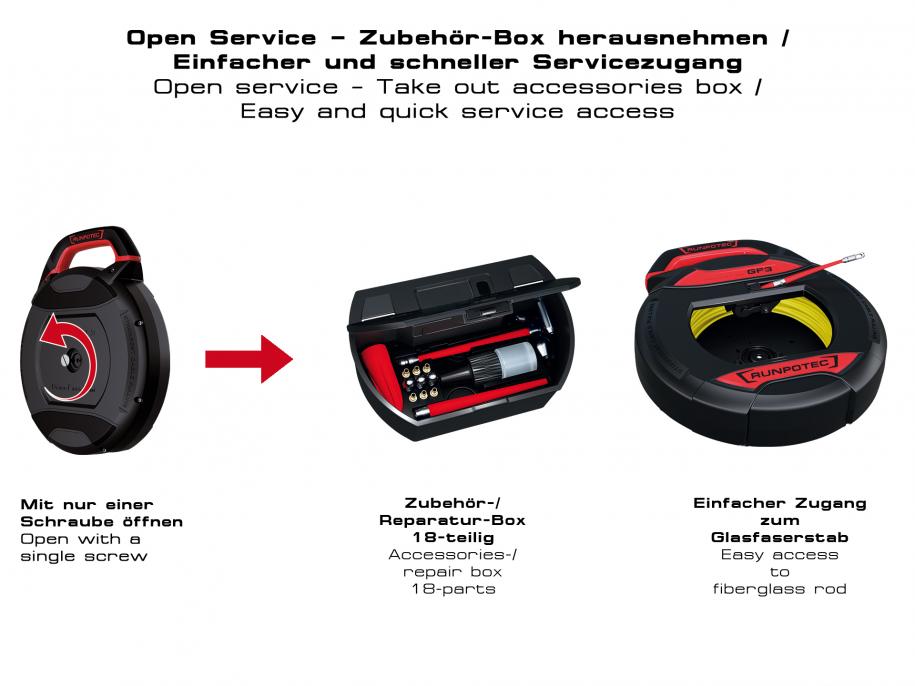 Miniatuur van Runpotec GF3 glasvezeltrekveer zonder lengtemeter Ø 3mm 50m (10198)