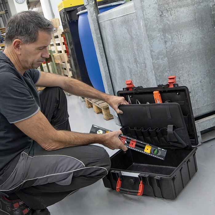 Miniatuur van Wiha gereedschapskoffer elektricien VDE 18-delig compleet Set L (45530)