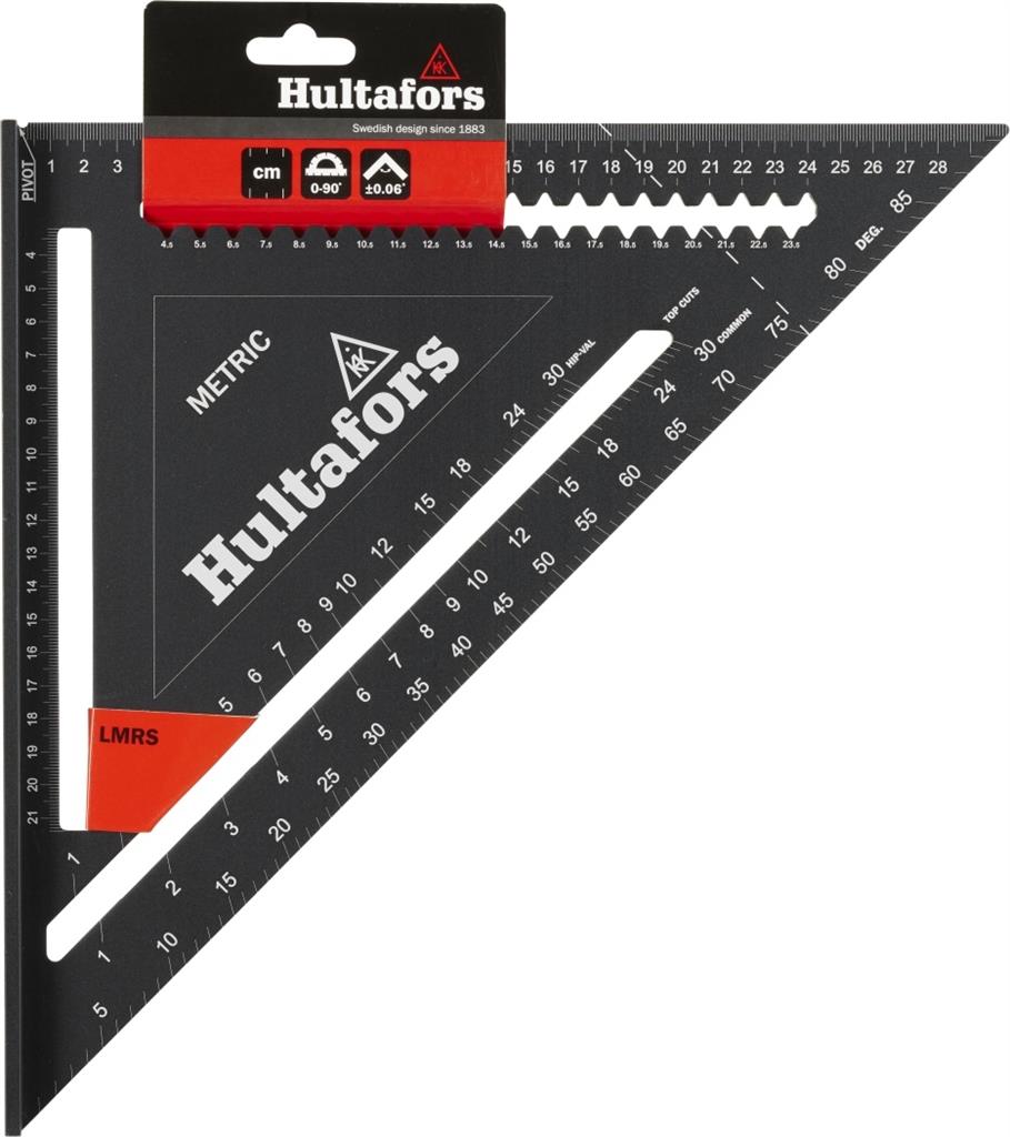 Miniatuur van Hultafors rafter speed square GROOT 0-90 graden lemmetlengte 300mm (257040)