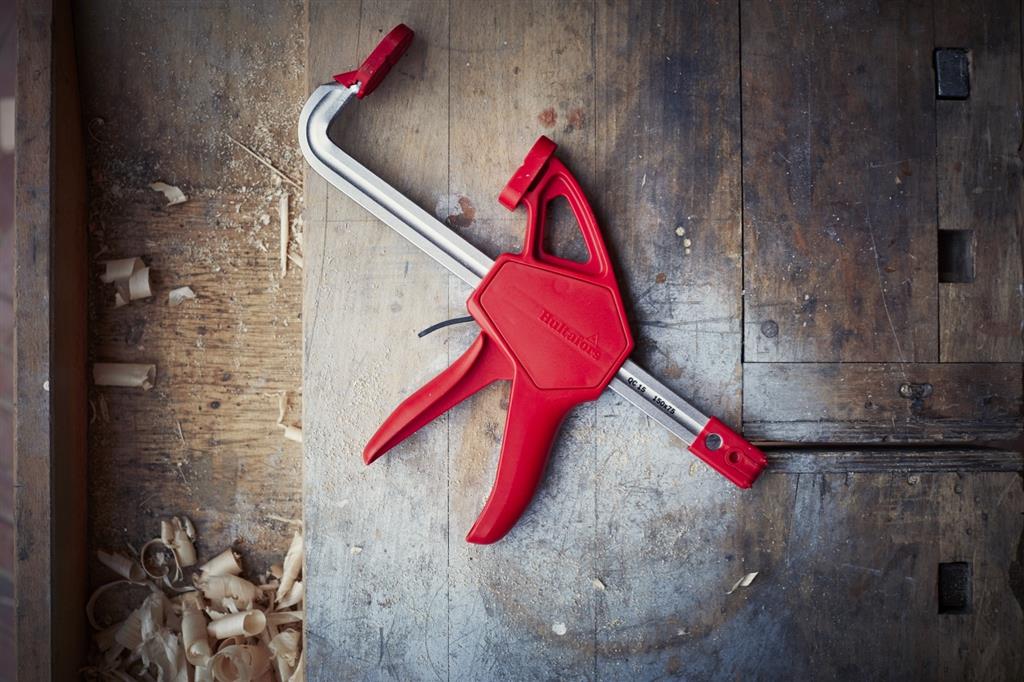 Miniatuur van Hultafors eenhands lijmklem met snelspanner gesmeed QCX 15 rood 150mm/75mm (520153)