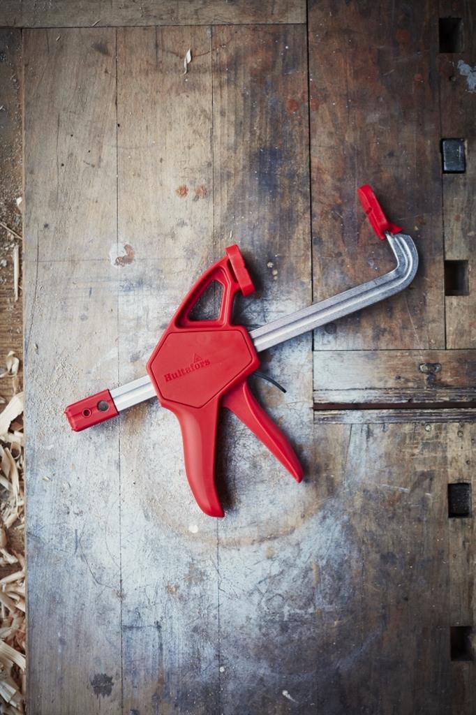 Miniatuur van Hultafors eenhands lijmklem met snelspanner gesmeed QCX 15 rood 150mm/75mm (520153)