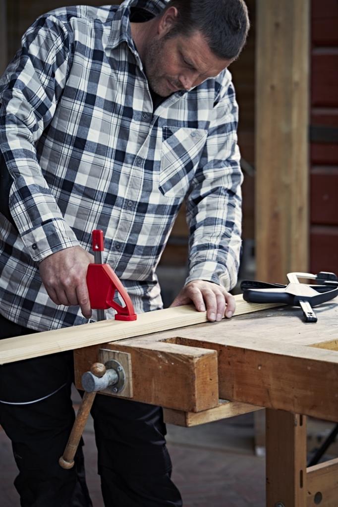 Miniatuur van Hultafors eenhands lijmklem met snelspanner gesmeed QCX 15 rood 150mm/75mm (520153)