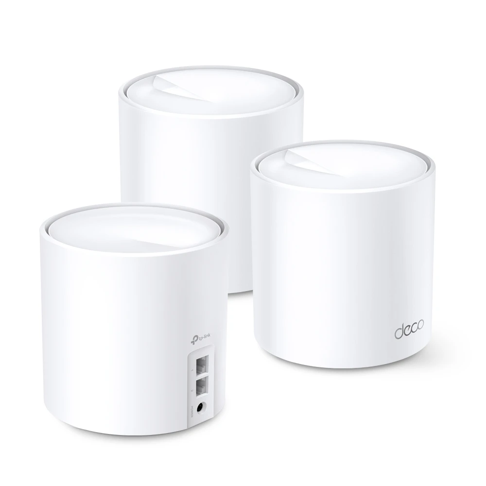 Miniatuur van TP-LINK mesh WiFi router 574Mbps op 2.4GHz-band + 2400Mbps op 5GHz-band per 3 stuks (Deco X60 3-pack V3.2)