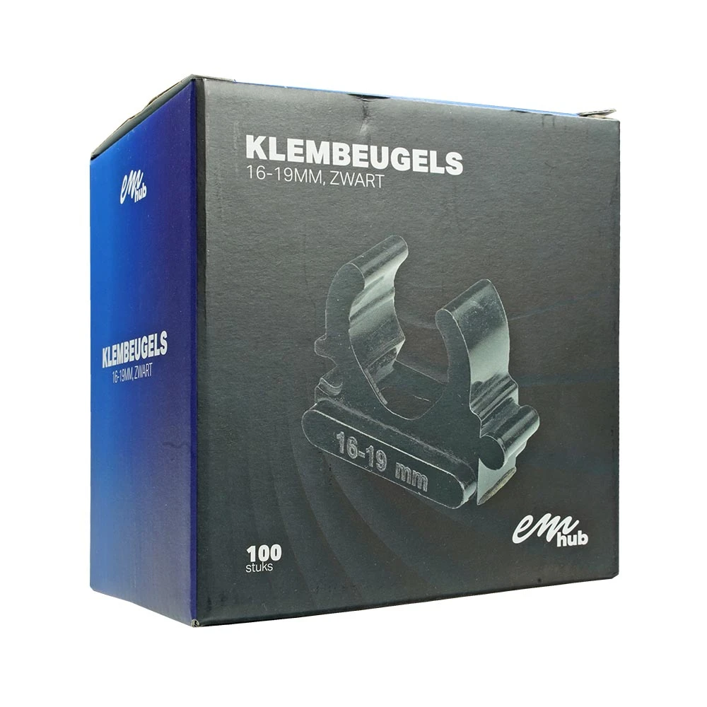 Miniatuur van EMhub klembeugel 16 - 19mm - zwart per 100 stuks (4085014)