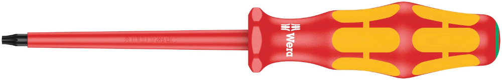 Miniatuur van Wera geïsoleerde schroevendraaier Kraftform TX10 161/80mm Torx VDE (05006170001)