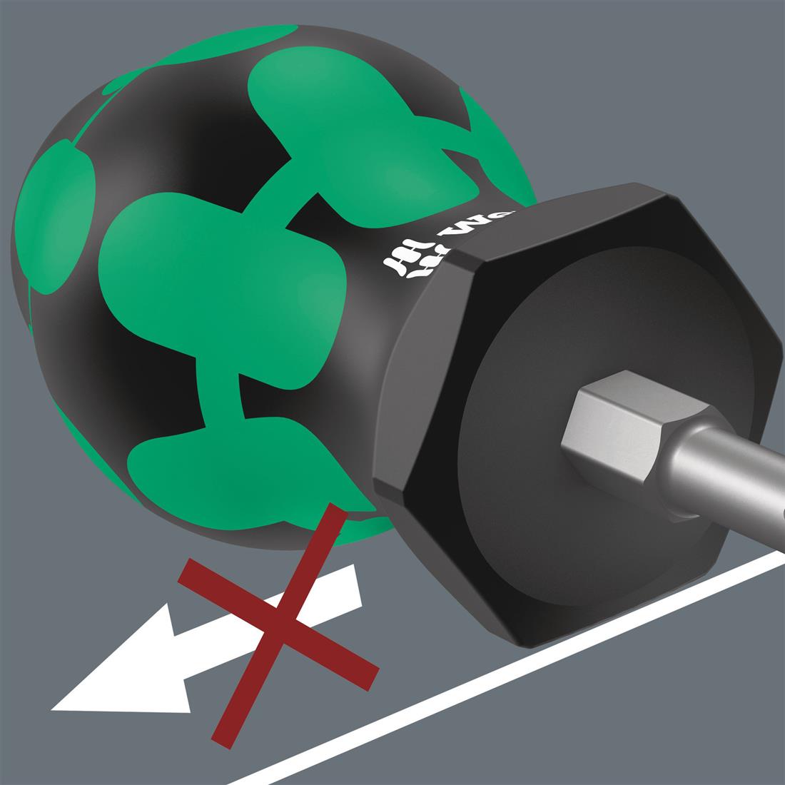 Miniatuur van Wera schroevendraaier stubby/kort Kraftform SL 0.8x4.0 75.5/24.5mm Sleuf (05008841001)