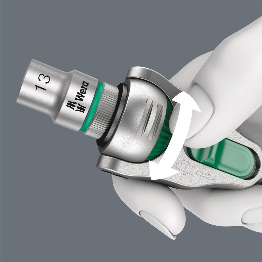 Miniatuur van Wera bitset dopsleutelset in etui Zyklop Speed-ratelset 1/4" metrisch - 28-delig (05004016001)