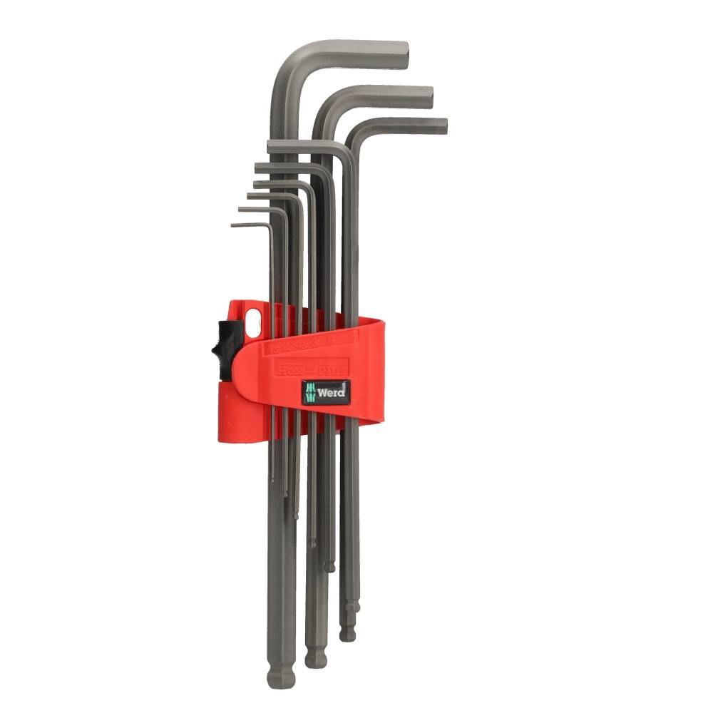 Miniatuur van Wera inbussleutelset stiftsleutel haaks met kogelkop Hex-Plus6 1,5-10mm - 9-delig (05022086001)