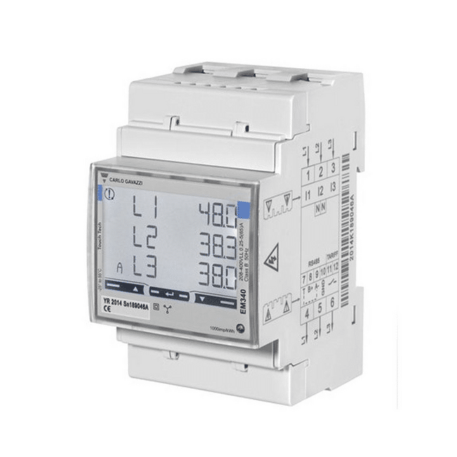 Miniatuur van Wallbox kWh meter 3-fase EM330 + 3 CT klemmen voor loadbalancing - tot 250A (WALL-PBM-3P)