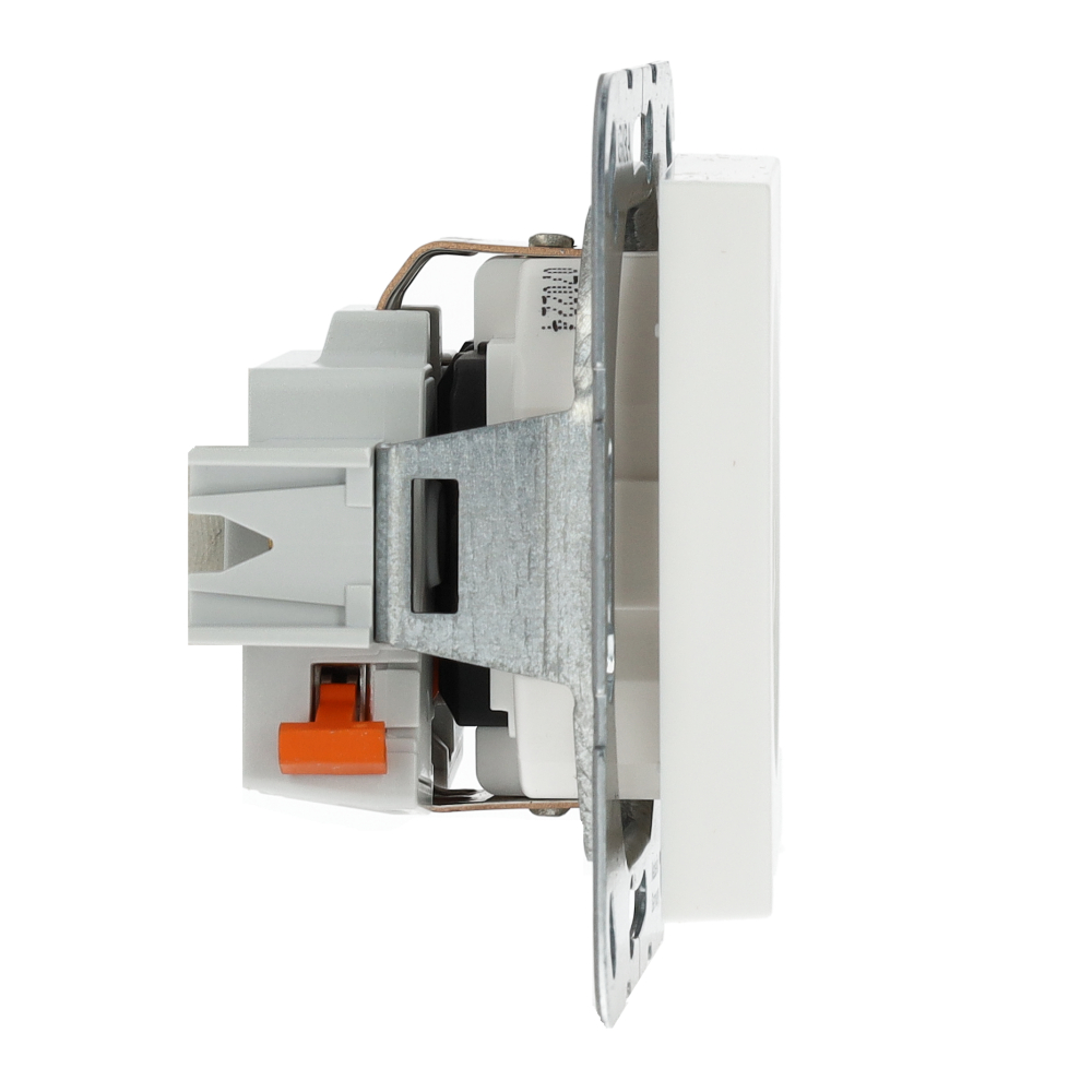 Miniatuur van Gira stopcontact met randaarde 1-voudig - systeem 55 zuiver wit mat (446627)