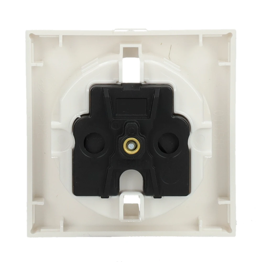 Miniatuur van Gira afdekking voor stopcontact met kinderbeveiliging systeem 55 zuiver wit glanzend (492103)