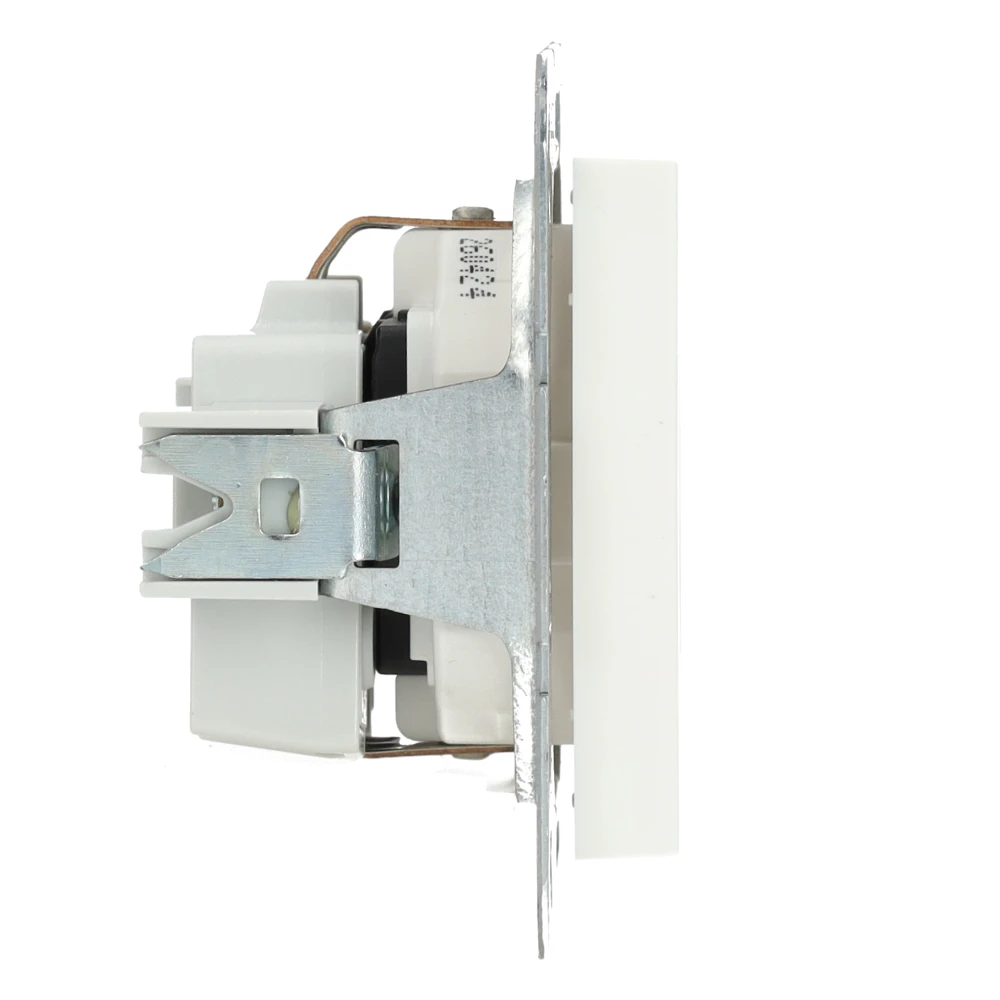 Miniatuur van Gira stopcontact met randaarde - systeem 55 zuiver wit mat (418327)