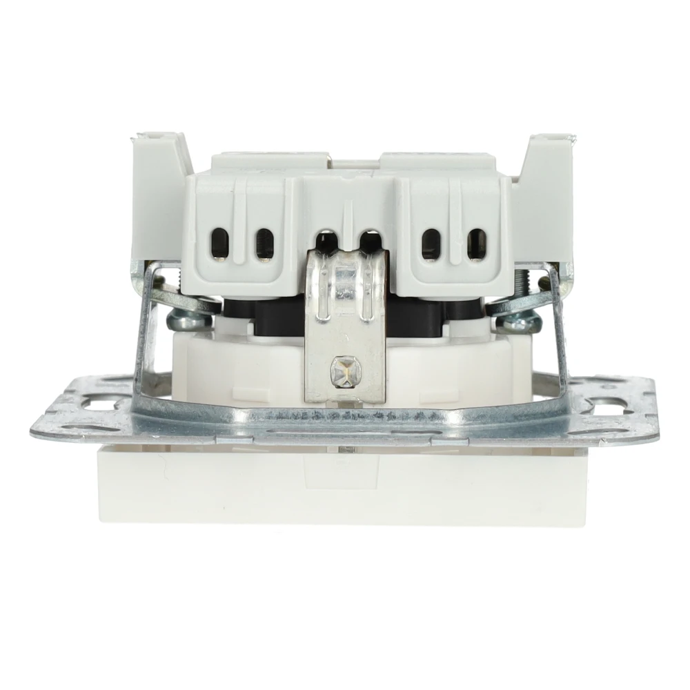 Miniatuur van Gira stopcontact met randaarde - systeem 55 zuiver wit mat (418327)