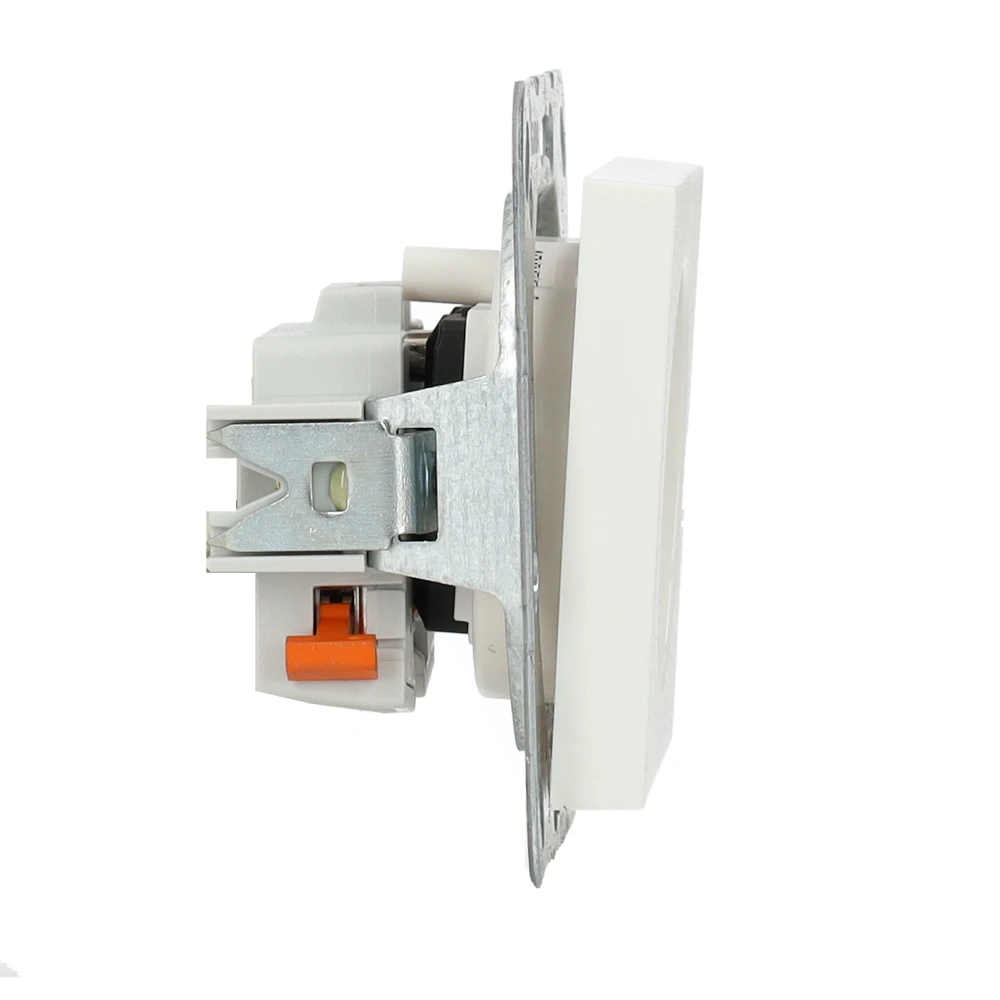 Miniatuur van Gira stopcontact met aardingspen - Systeem 55 zuiver wit mat (448527)