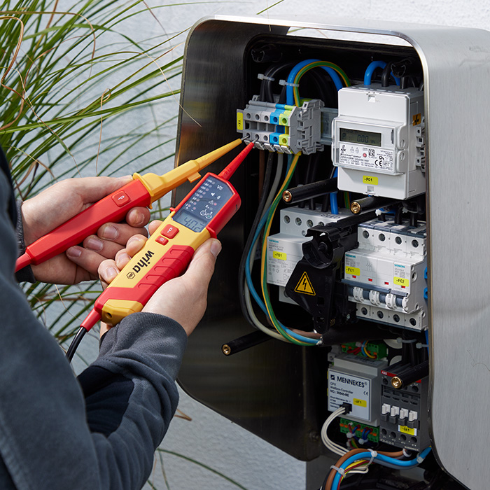 Miniatuur van Wiha tweepolige spanningszoeker (duspol) en continuïteitstester 0,5-1000V AC CAT IV (45217)