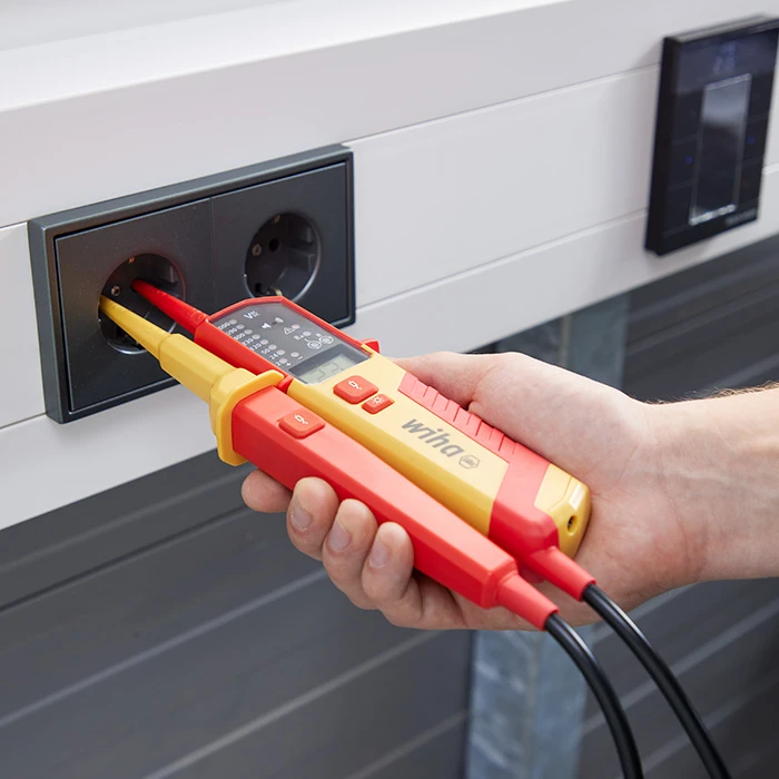 Miniatuur van Wiha tweepolige spanningszoeker (duspol) en continuïteitstester 0,5-1000V AC CAT IV (45217)