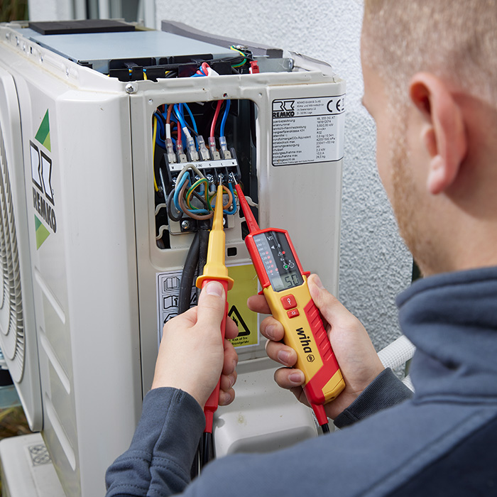 Miniatuur van Wiha tweepolige spanningszoeker (duspol) en continuïteitstester 0,5-1000V AC CAT IV (45217)