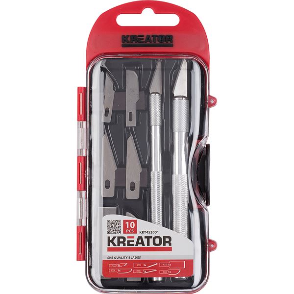 Miniatuur van Kreator precisie hobbymessenset 10-delig (KRT452001)