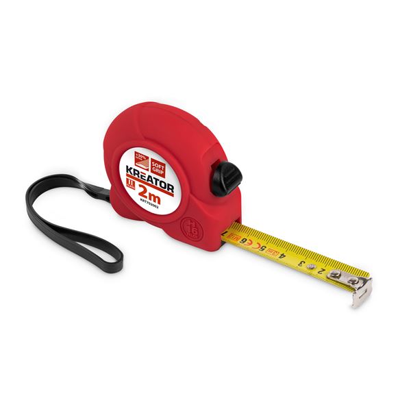 Miniatuur van Kreator rolbandmaat rolmaat met rem en softgrip 2 meter (KRT702002)