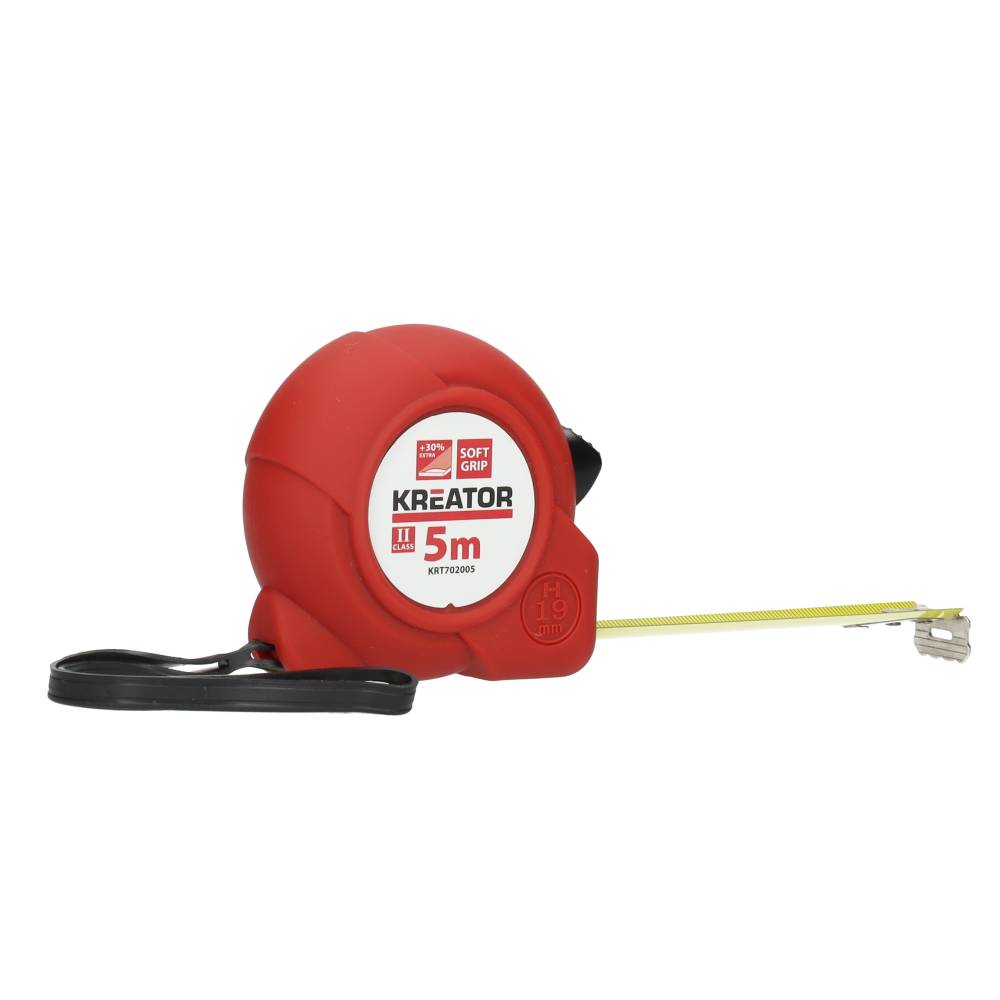 Miniatuur van Kreator rolbandmaat rolmaat met rem en softgrip 5 meter (KRT702005)
