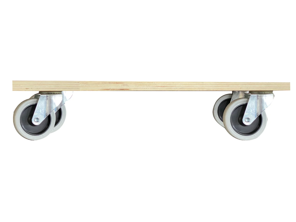 Miniatuur van T4ALL T4ALL transporthulp MDF met 4 rubber kunststof zwenkwielen 300 x 580mm capaciteit 200kg (T812768)