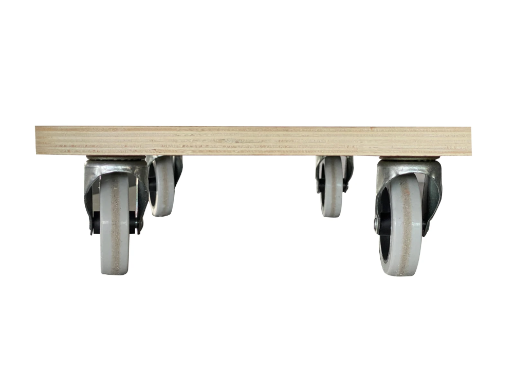Miniatuur van T4ALL T4ALL transporthulp MDF met 4 rubber kunststof zwenkwielen 300 x 580mm capaciteit 200kg (T812768)