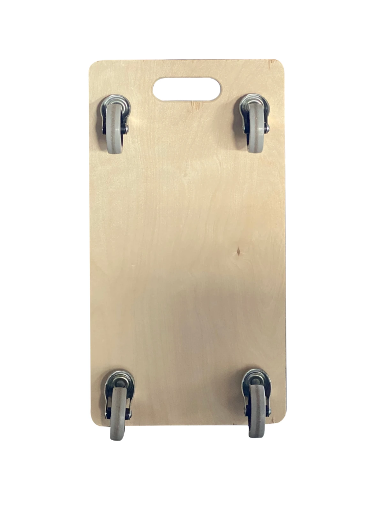 Miniatuur van T4ALL T4ALL transporthulp MDF met 4 rubber kunststof zwenkwielen 300 x 580mm capaciteit 200kg (T812768)