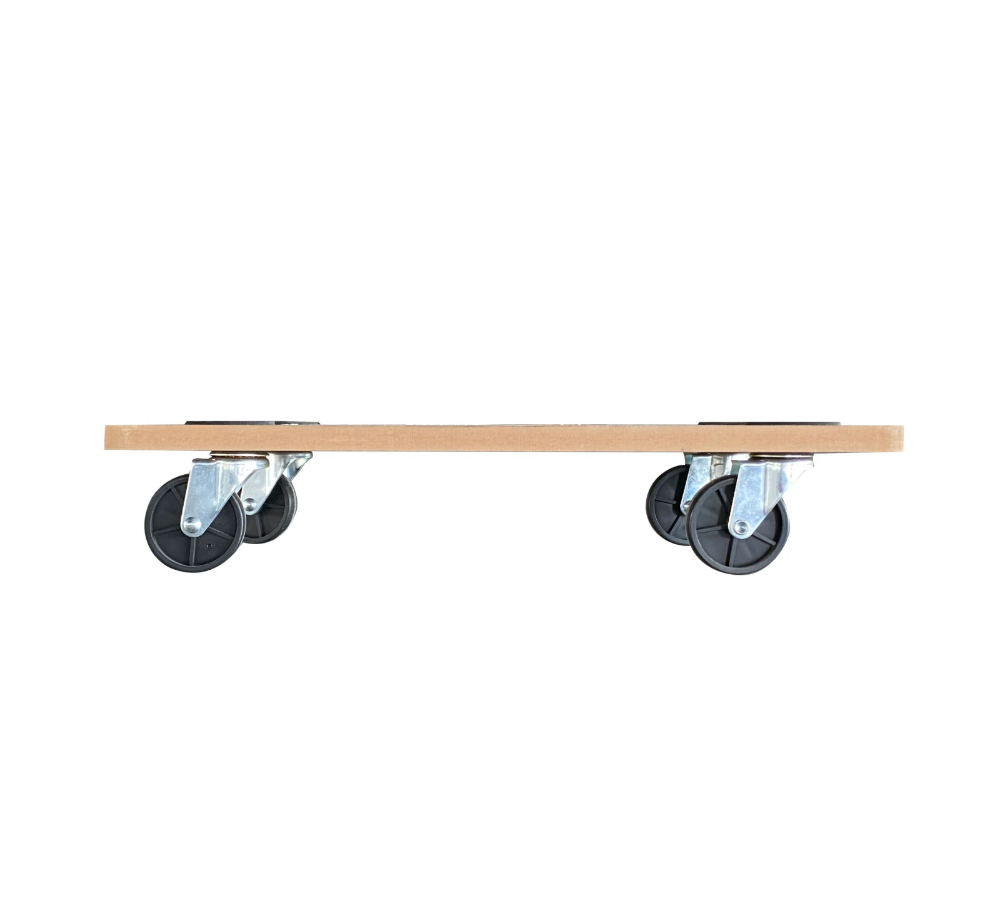 Miniatuur van T4ALL transporthulp hout met 4 hard kunststof zwenkwielen 300 x 580mm capaciteit 200kg (T812775)