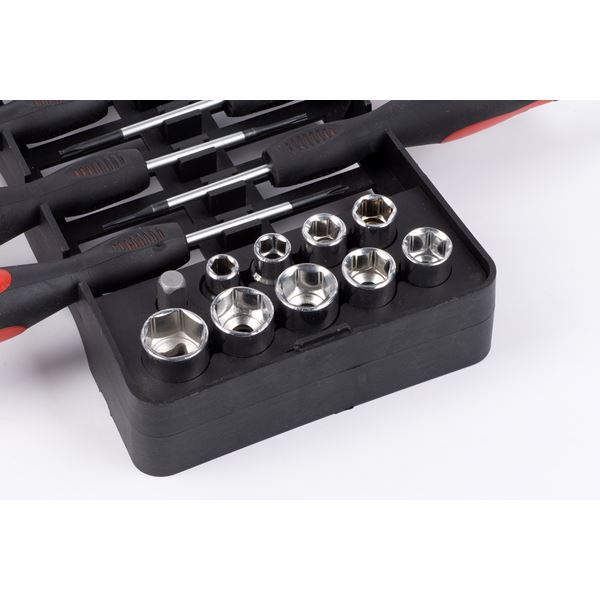 Miniatuur van Kreator schroevendraaierset multi SL/PH/TX inclusief doppenset 44-delig (KRT400004)