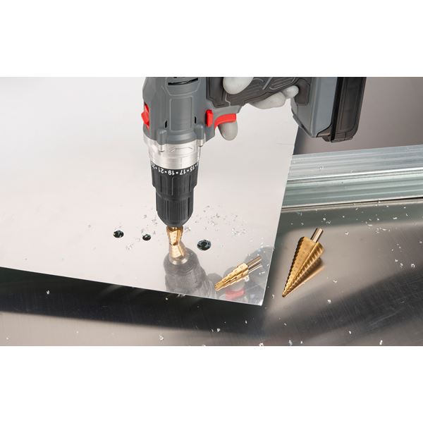 Miniatuur van Kreator stappenboor trappenborenset HSS-TiN 4-12/20/32mm 3-delig (KRT061700)