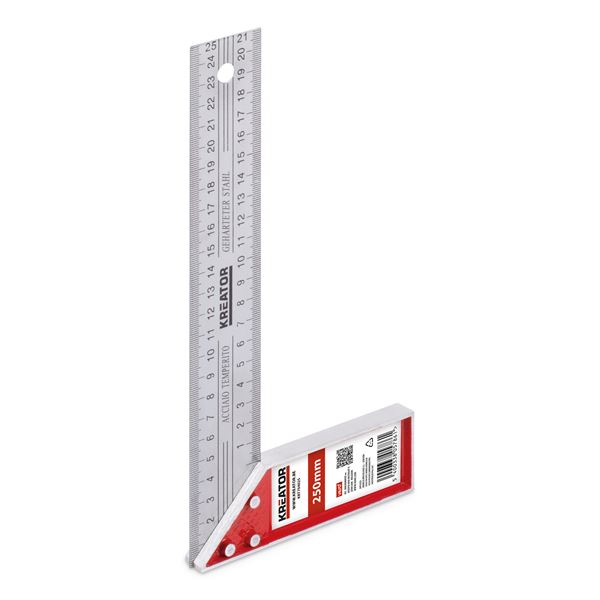 Miniatuur van Kreator winkelhaak gehard staal 250mm (KRT704025)