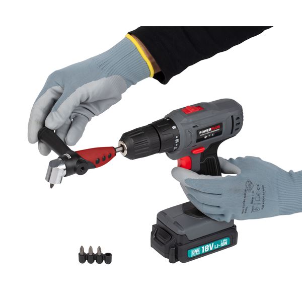 Miniatuur van Kreator haakse bithouder 1/4” compleet met bits (PH/PZ) en handvat (KRT063700)