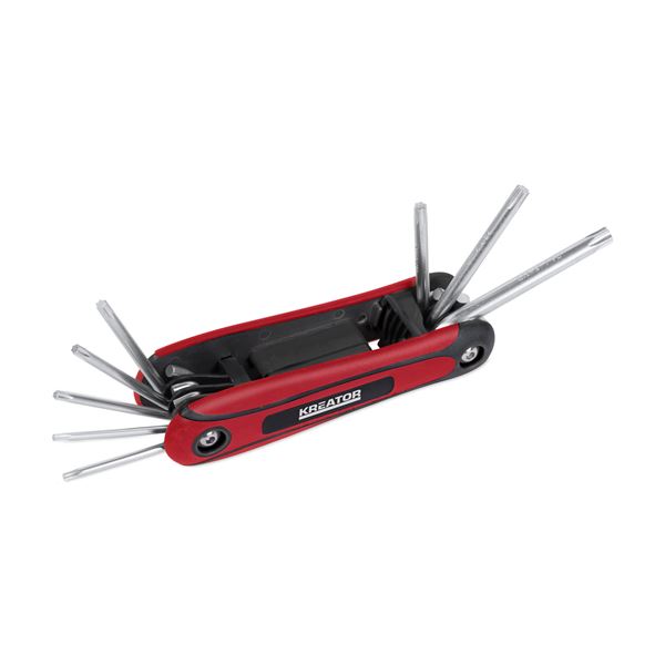 Miniatuur van Kreator stiftsleutel inbussleutelset torx 9-40 TX met handvat 8-delig (KRT408203)